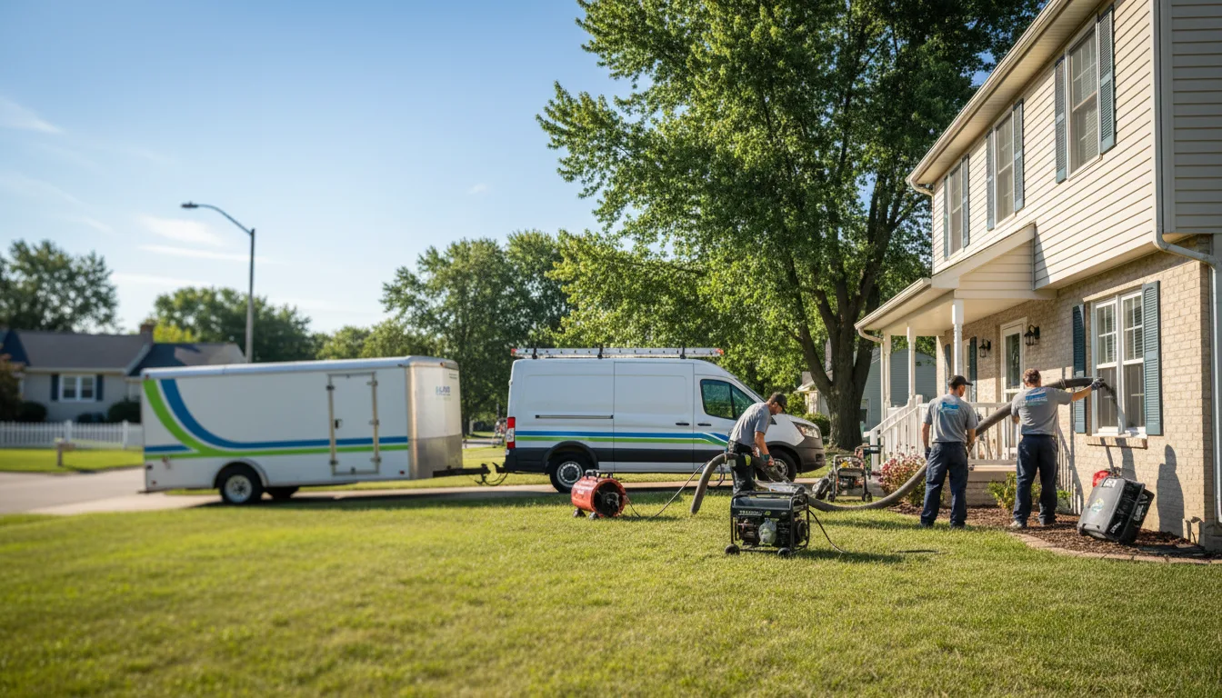 Flooded Basement Restoration And Cleanup With Repair in Bloomingdale, IL near me